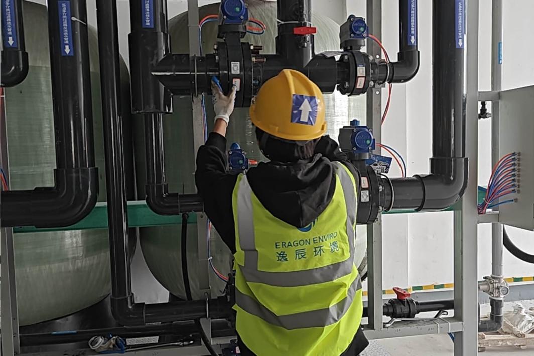 On-site commissioning and start-up support for water systems