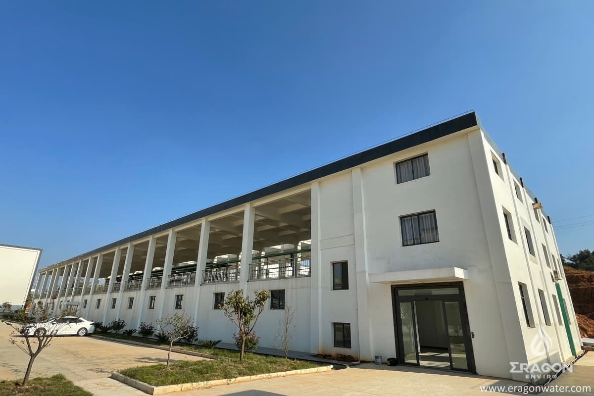 Electroplating Industrial Park Wastewater Treatment Plant Exterior View