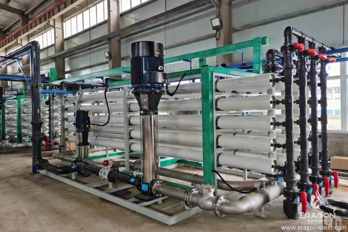 Oilfield Produced Water Reuse RO System With High-Pressure Pump Skid