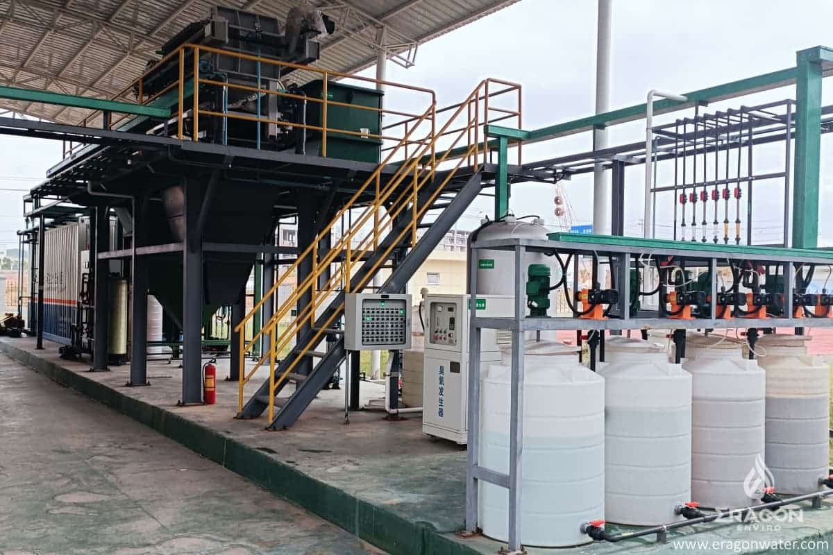 Система очистки сточных вод и очищенной воды завода по производству электронных материалов